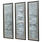 Ocean Swell Painted Metal Art Set/3 3 Cartons