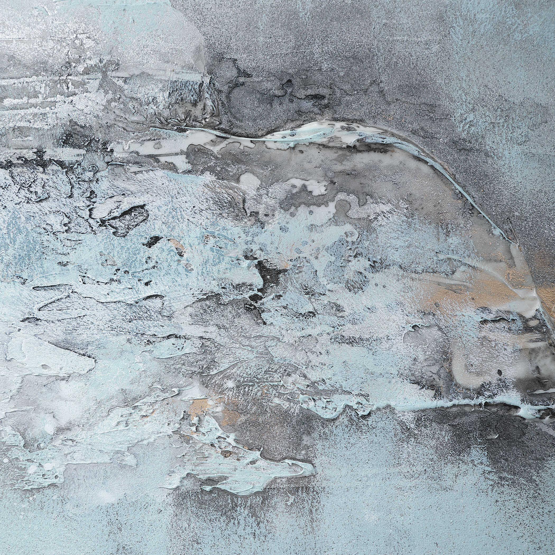 Ocean Swell Painted Metal Art Set/3 3 Cartons