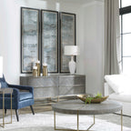 Ocean Swell Painted Metal Art Set/3 3 Cartons