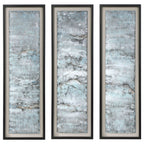 Ocean Swell Painted Metal Art Set/3 3 Cartons