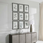 Farmhouse Florals Framed Prints Set/9