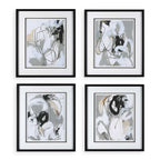 Tangled Threads Abstract Framed Prints Set/4