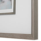 Morning Lake Watercolor Framed Print