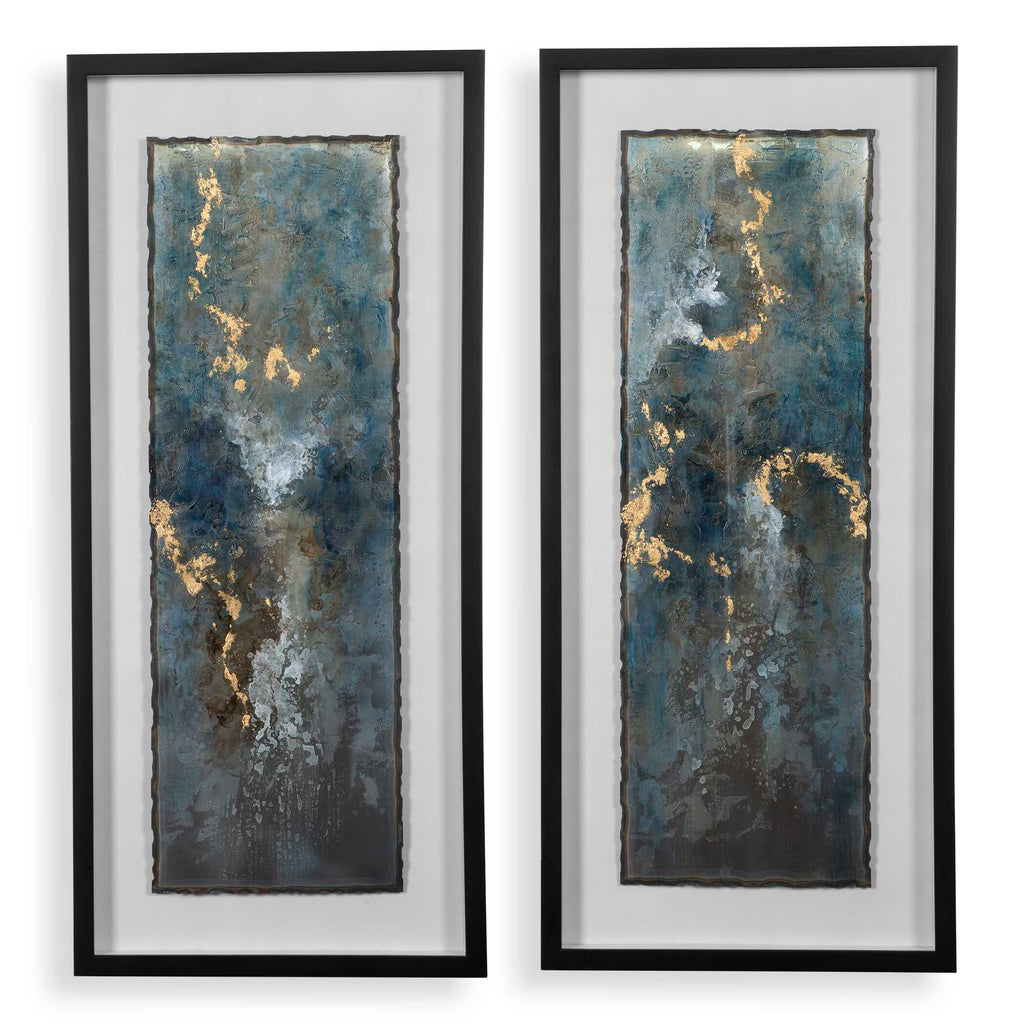 Glimmering Agate Abstract Prints Set/2
