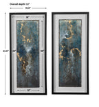 Glimmering Agate Abstract Prints Set/2