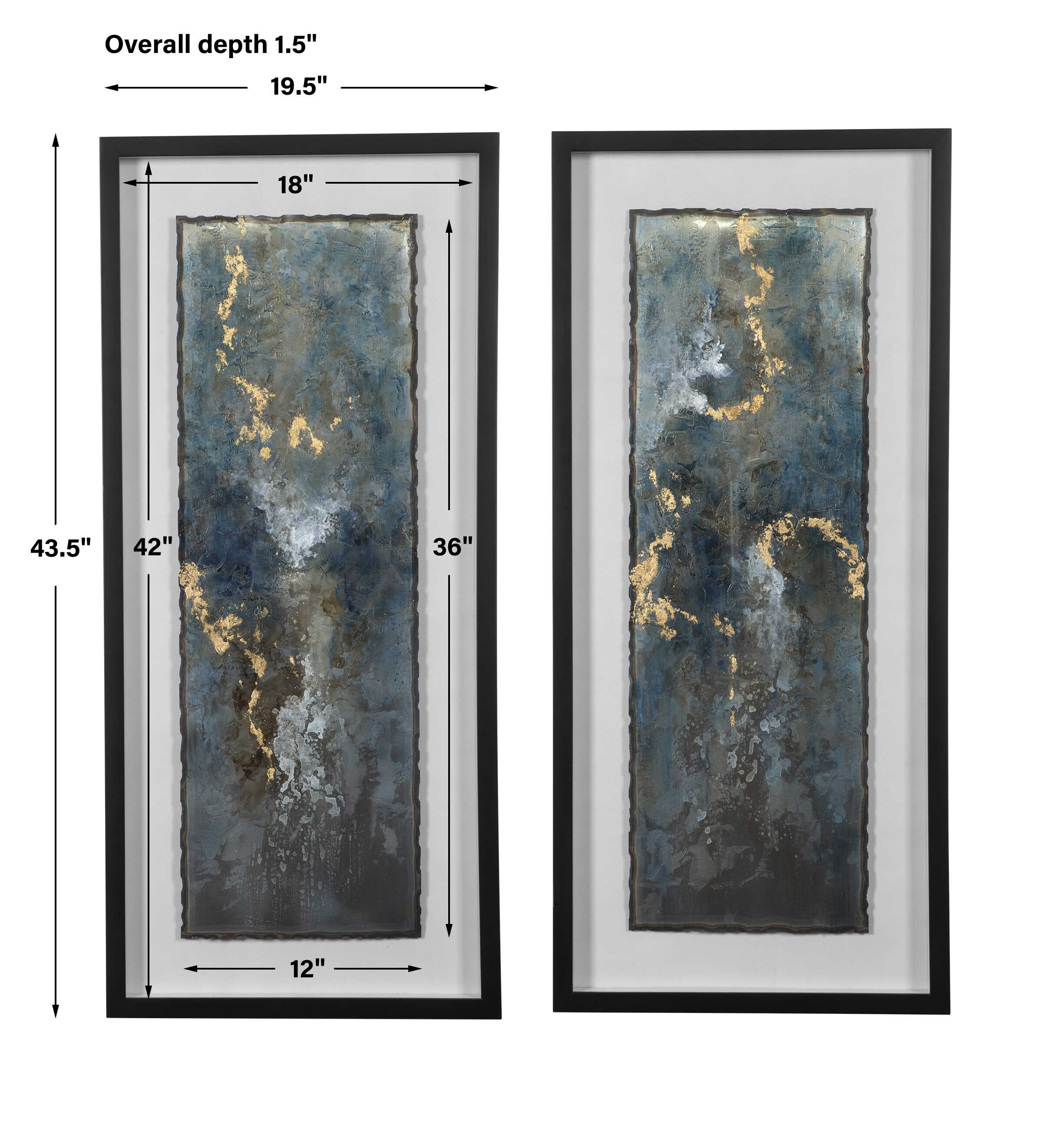 Glimmering Agate Abstract Prints Set/2