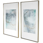 Undulating Oro Abstract Prints Set/2