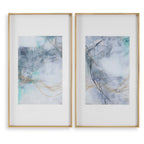 Undulating Oro Abstract Prints Set/2