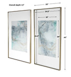 Undulating Oro Abstract Prints Set/2