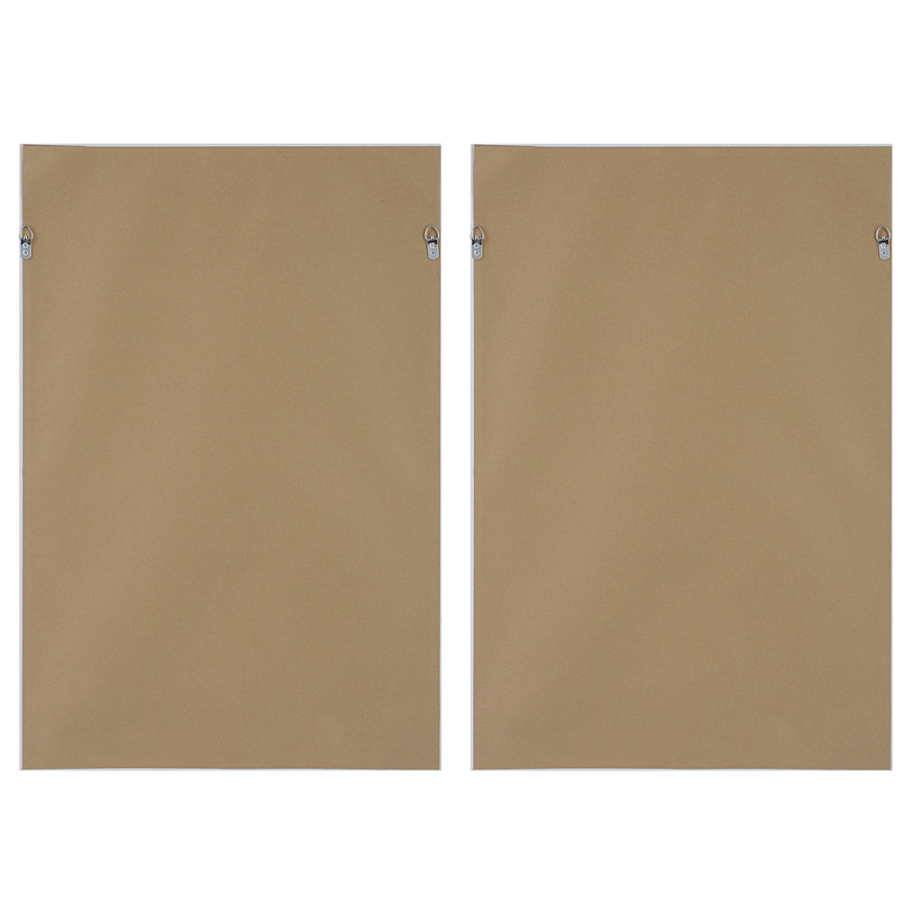 Burgundy Interjection Abstract Prints Set/2