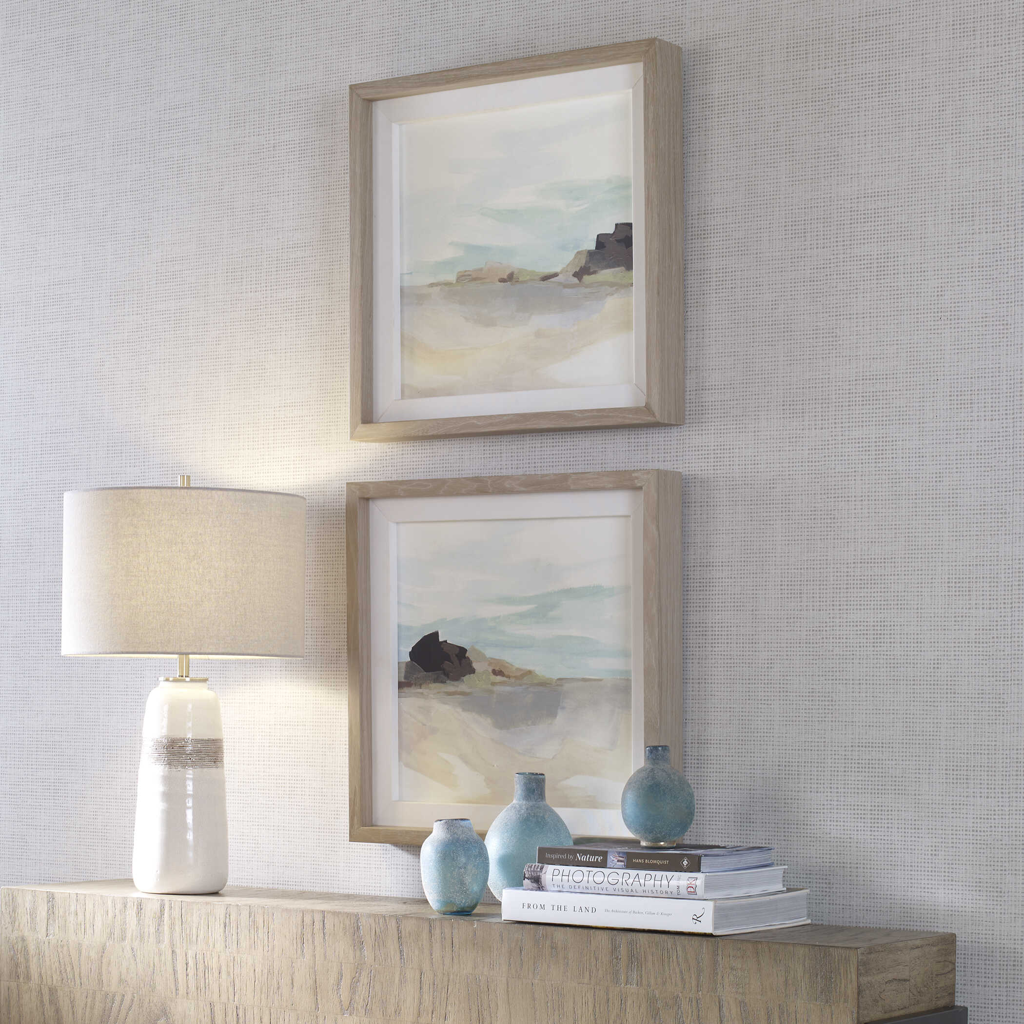 Glacial Coast Framed Prints Set/2