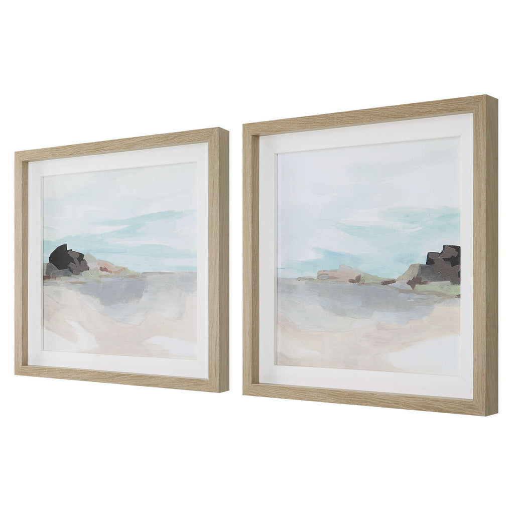 Glacial Coast Framed Prints Set/2