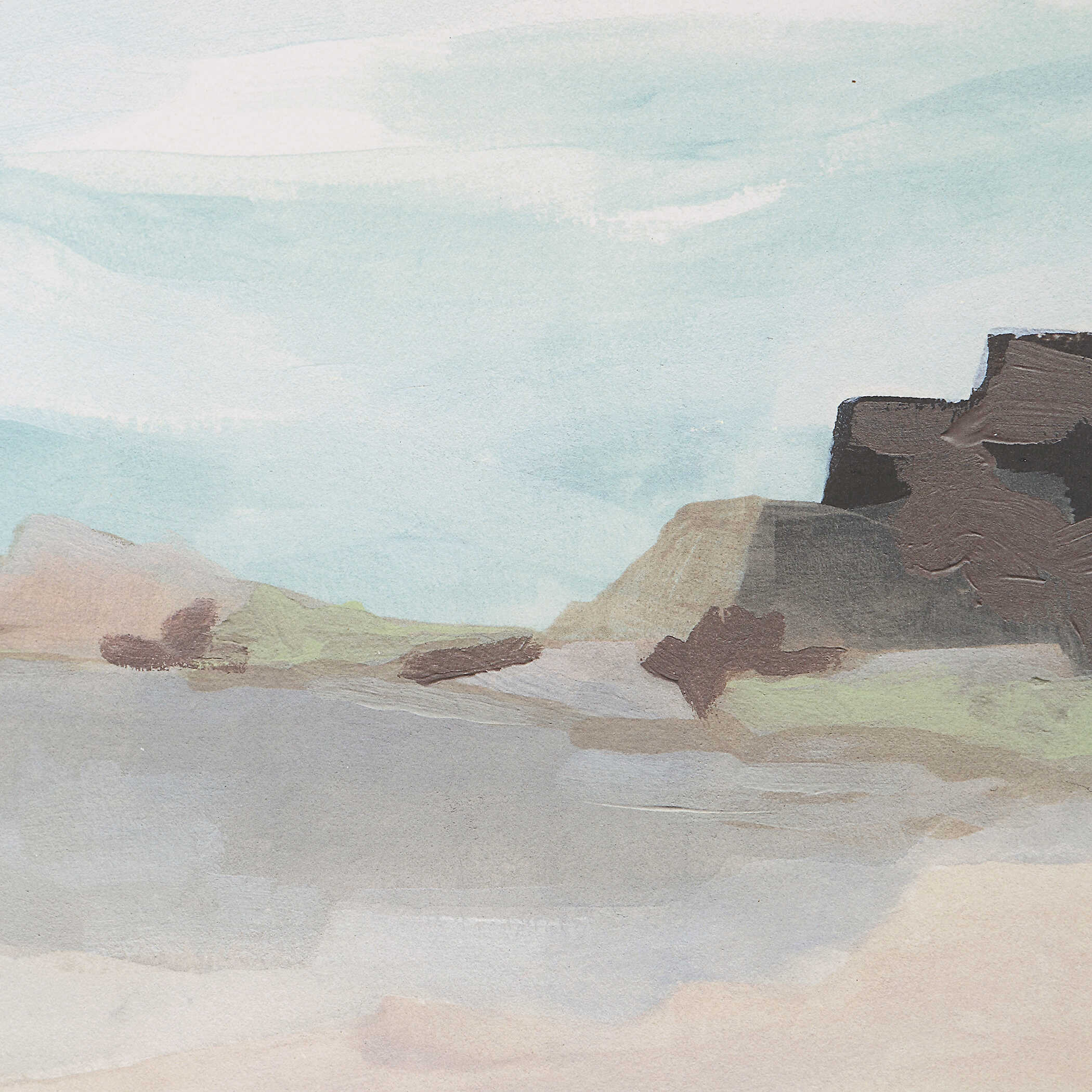 Glacial Coast Framed Prints Set/2