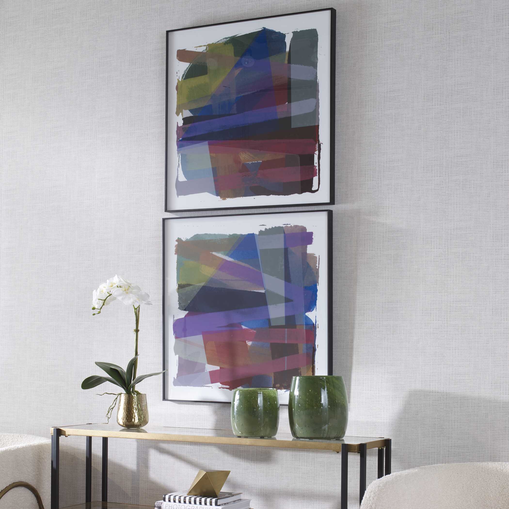 Vivacious Abstract Framed Prints Set/2