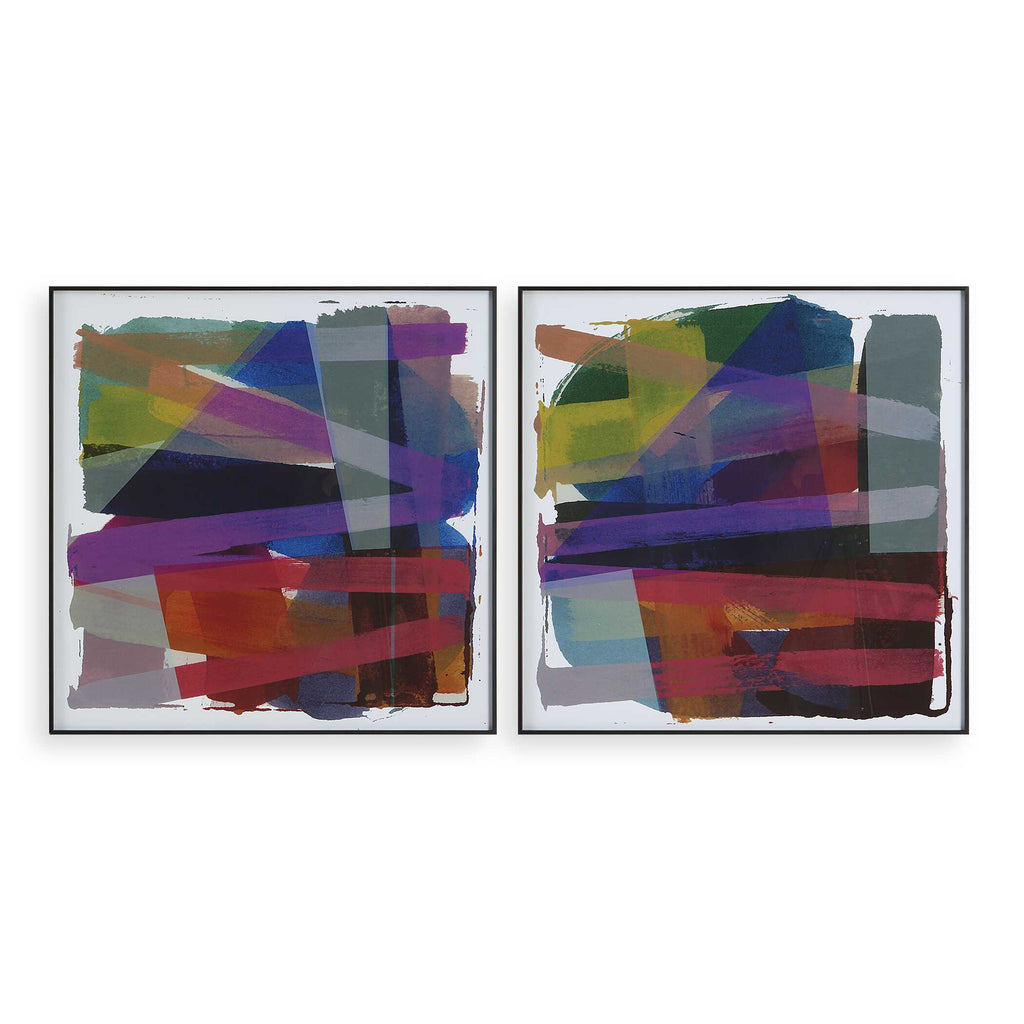 Vivacious Abstract Framed Prints Set/2