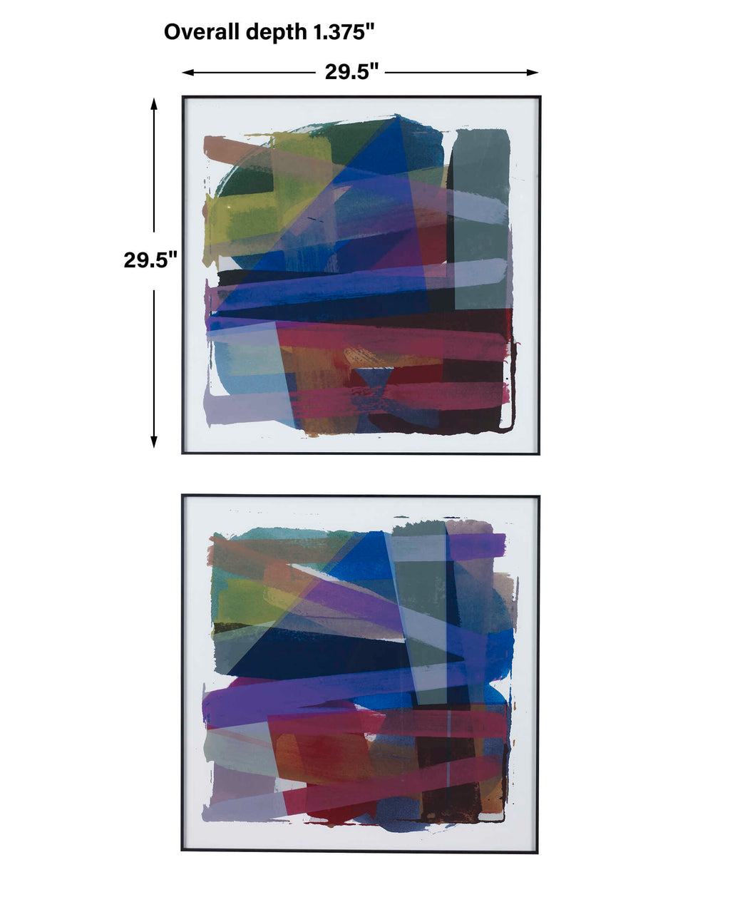 Vivacious Abstract Framed Prints Set/2