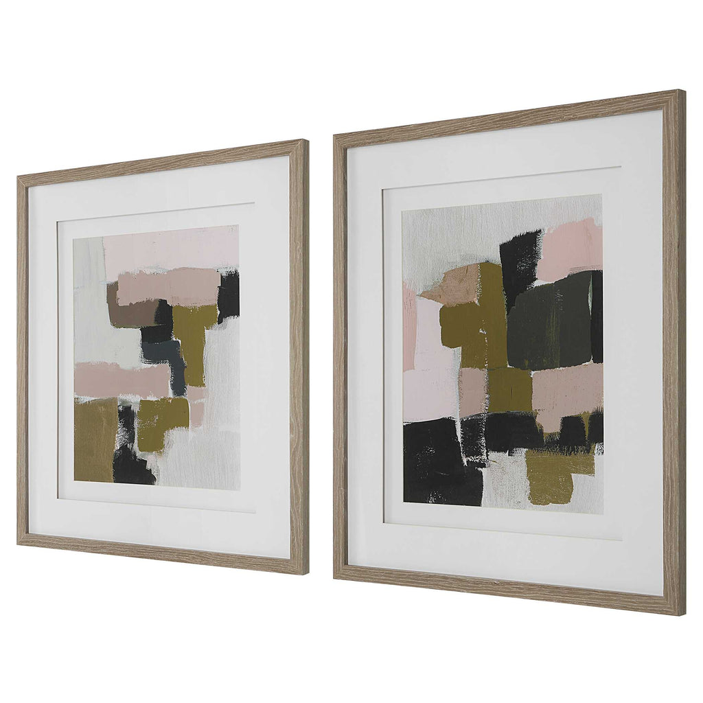 Color Block Framed Prints Set/2