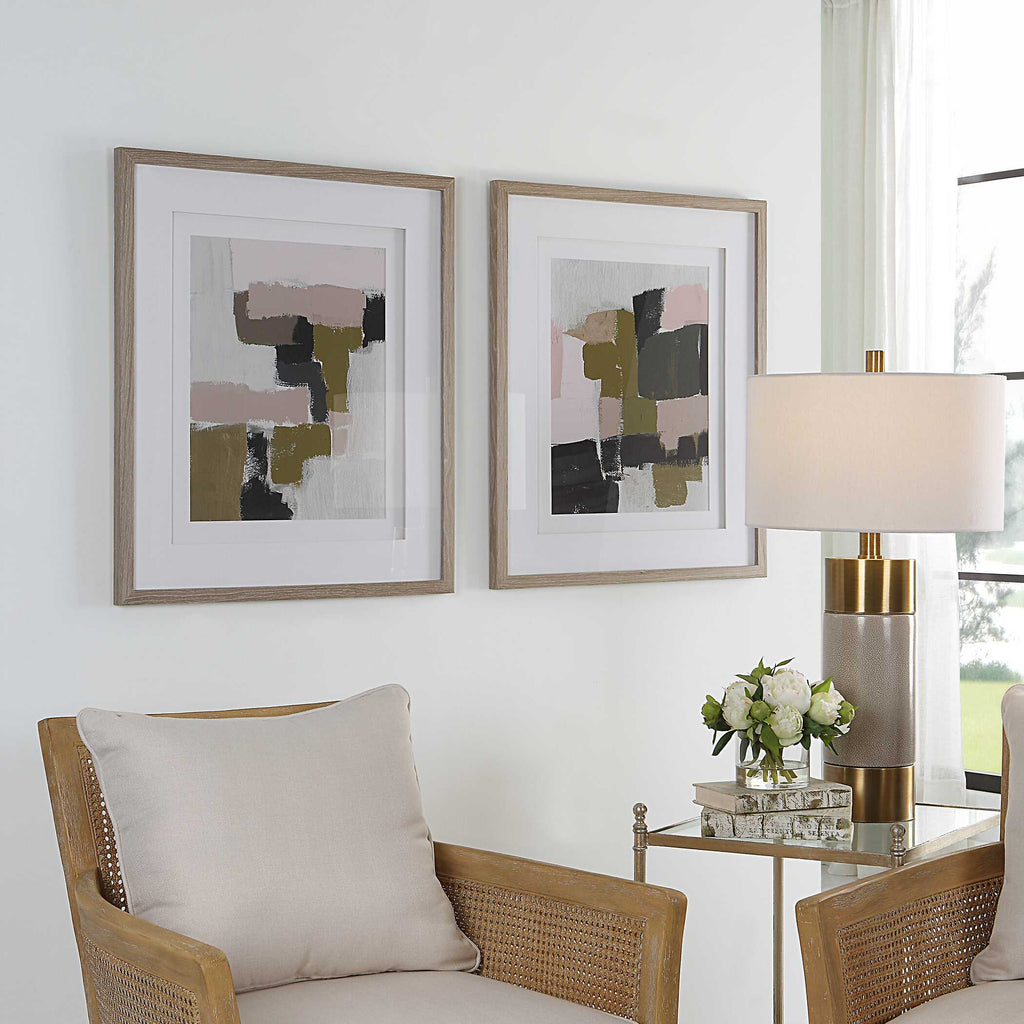 Color Block Framed Prints Set/2