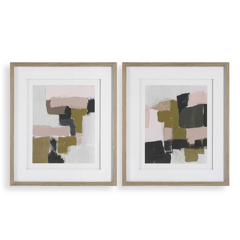 Color Block Framed Prints Set/2