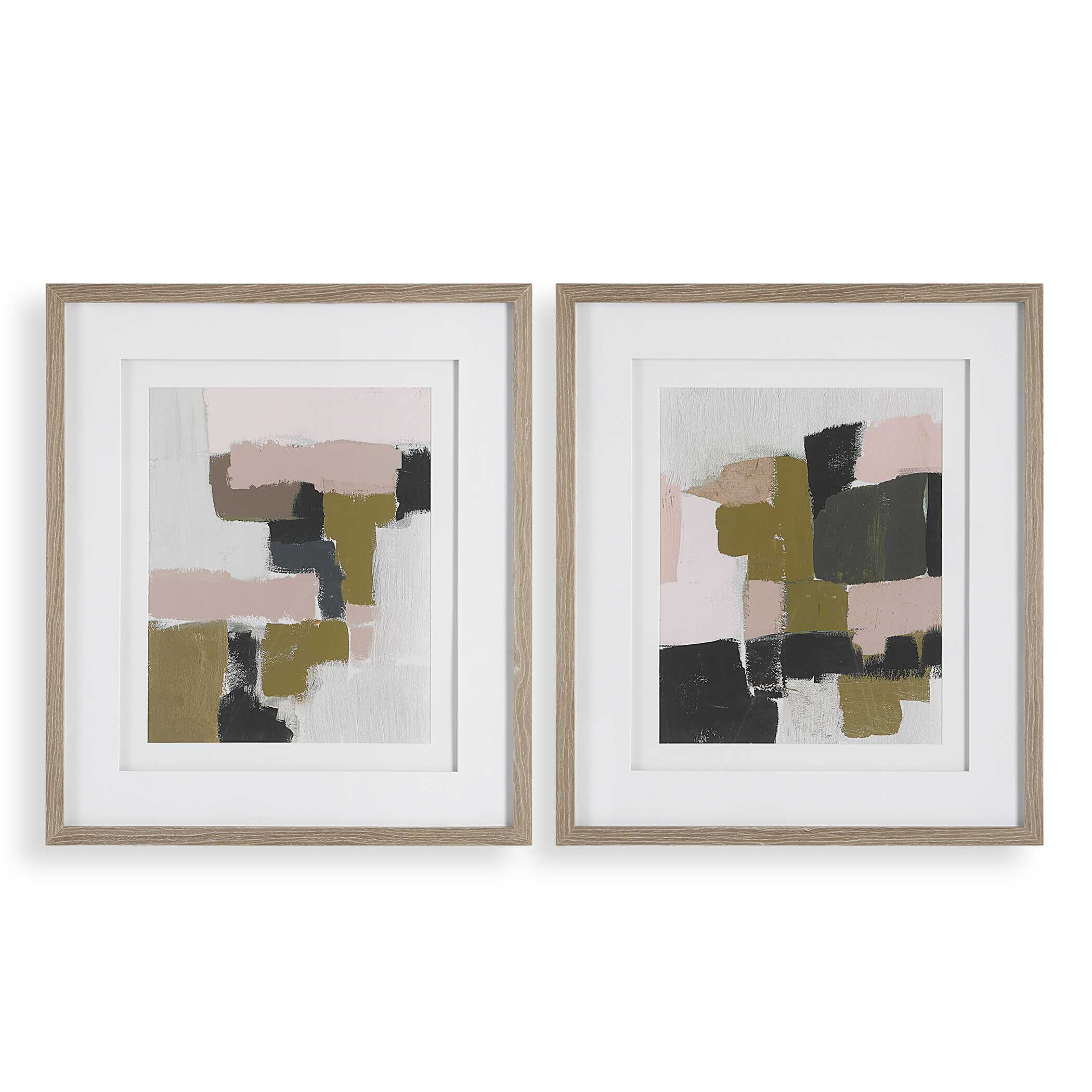 Color Block Framed Prints Set/2