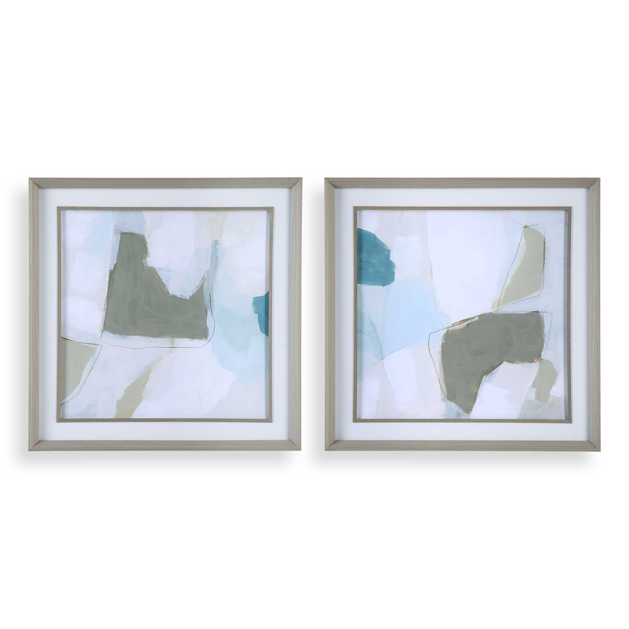 Mist Shapes Framed Prints Set/2