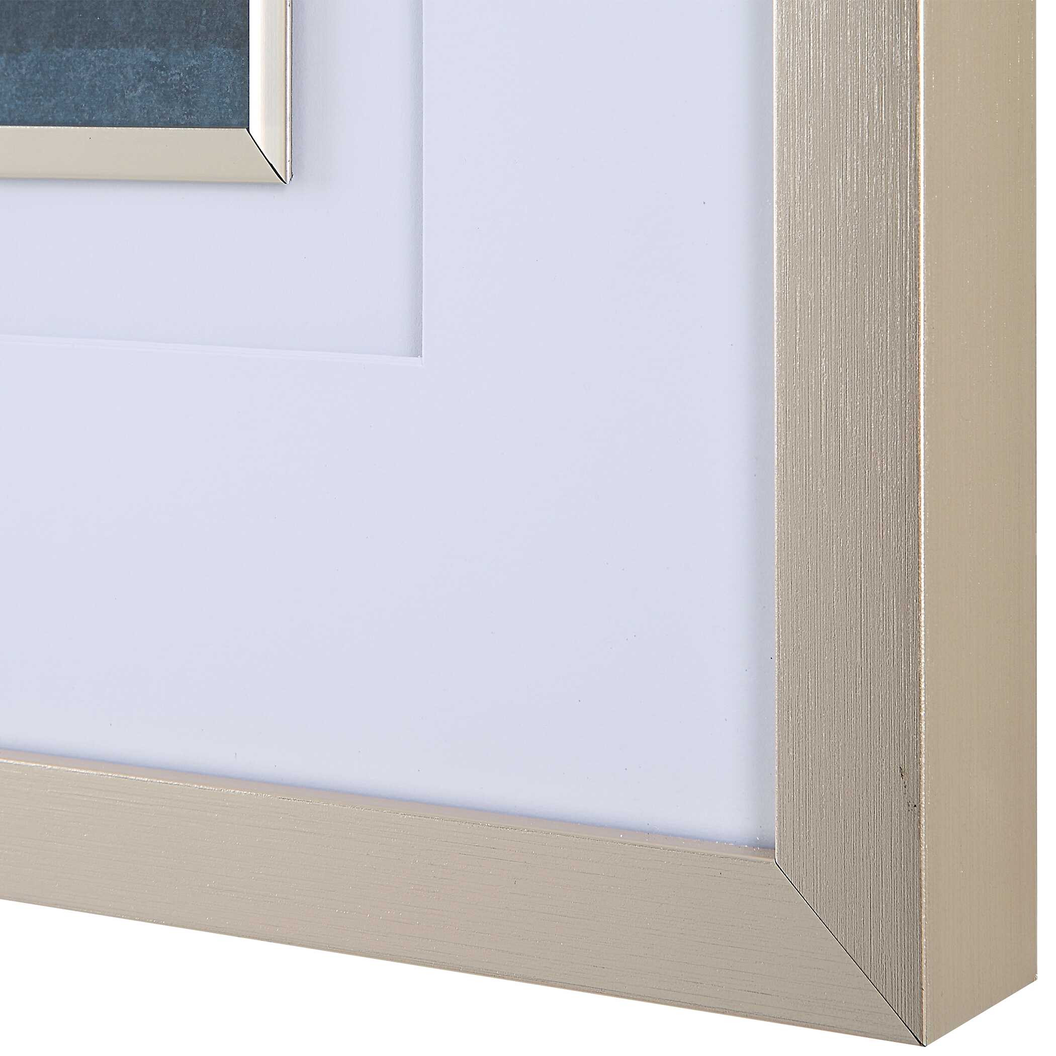 Rising Blue Abstract Framed Prints Set/2