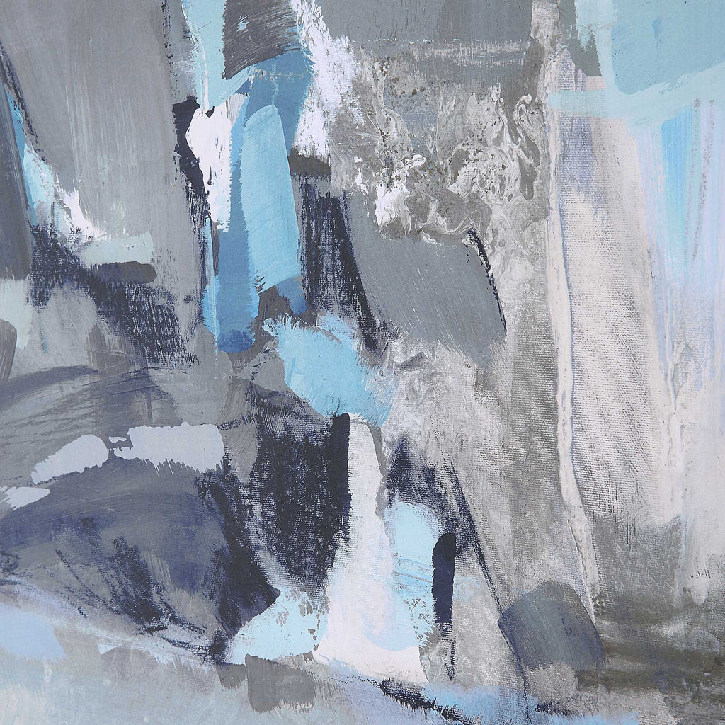 Misty Moonlight Abstract Framed Print