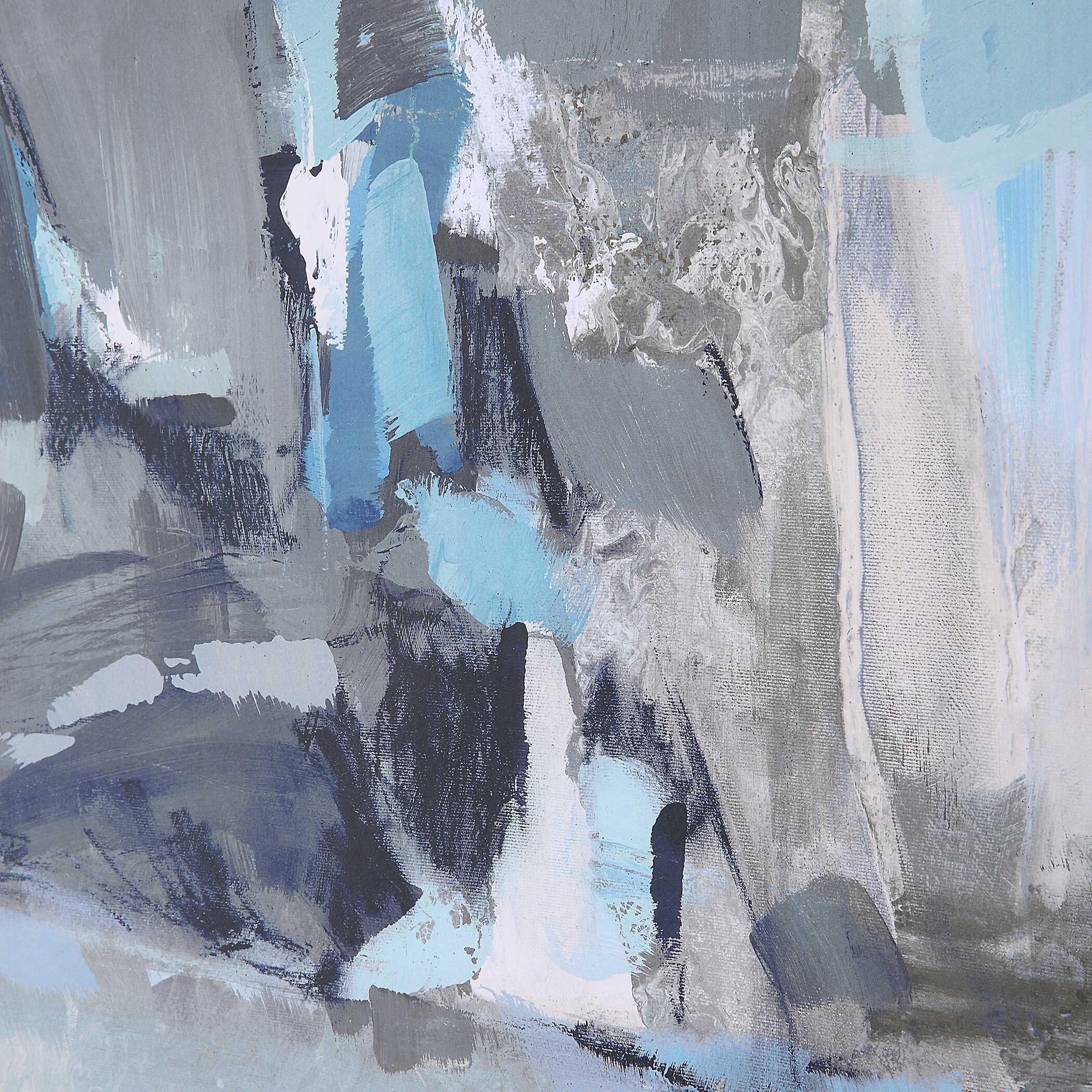 Misty Moonlight Abstract Framed Print