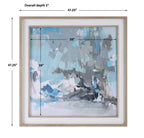 Misty Moonlight Abstract Framed Print