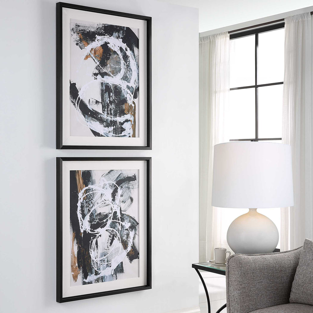 Winterland Abstract Prints Set/2