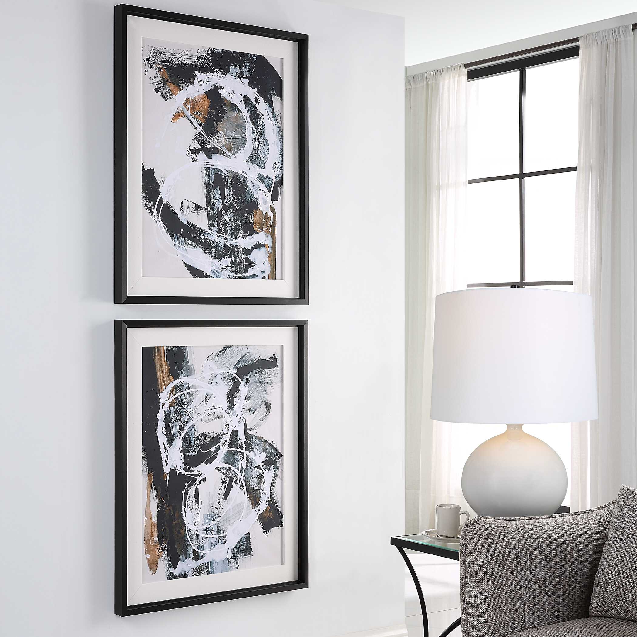 Winterland Abstract Prints Set/2