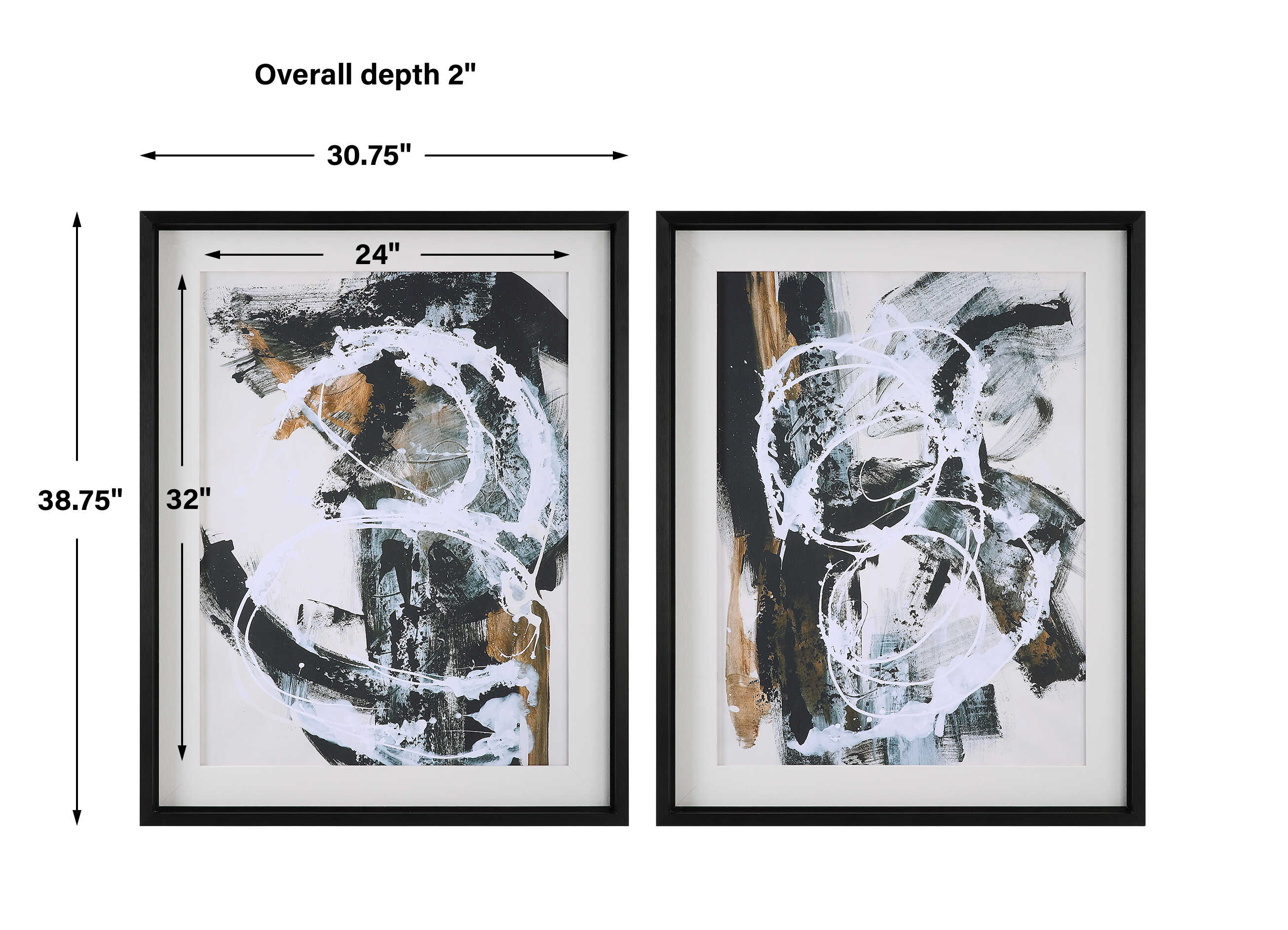 Winterland Abstract Prints Set/2