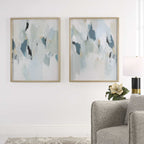 Seabreeze Abstract Framed Canvas Prints Set/2