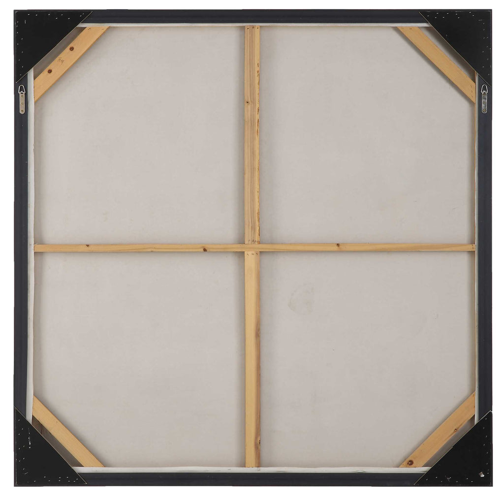 Stacked Against Hand Painted Canvas