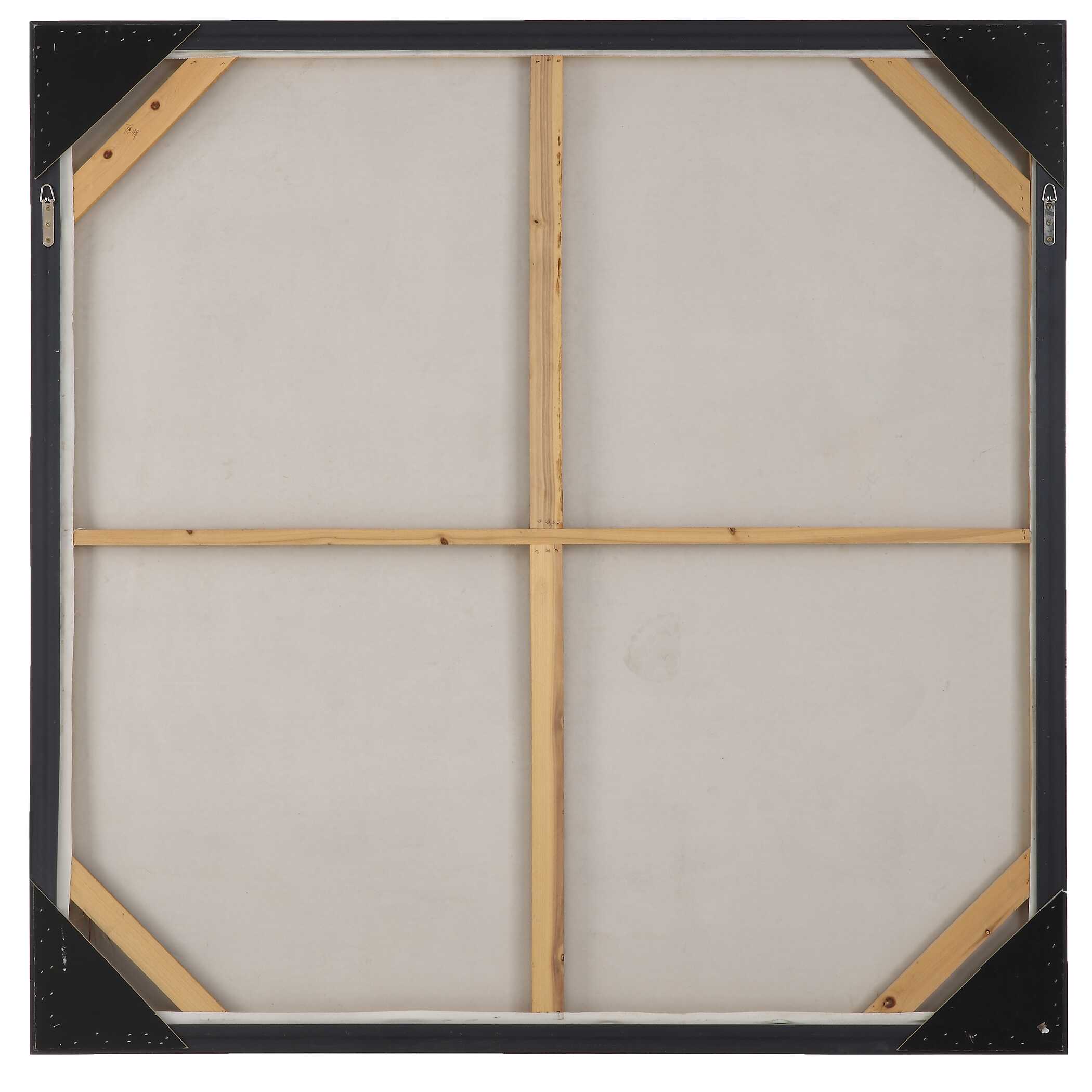 Stacked Against Hand Painted Canvas