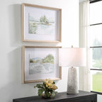Serene Lake Framed Prints Set/2