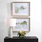 Serene Lake Framed Prints Set/2