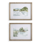 Serene Lake Framed Prints Set/2