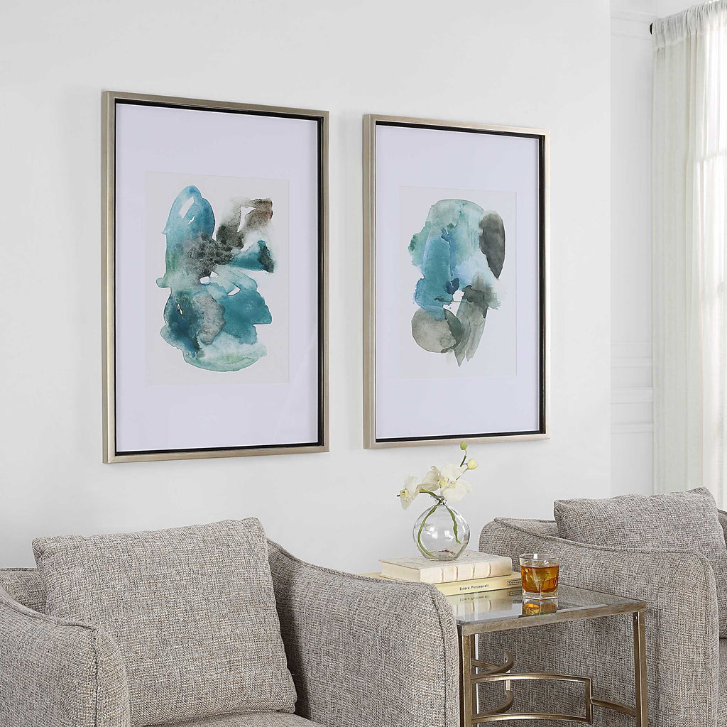 Blueprints Watercolor Prints Set Of 2