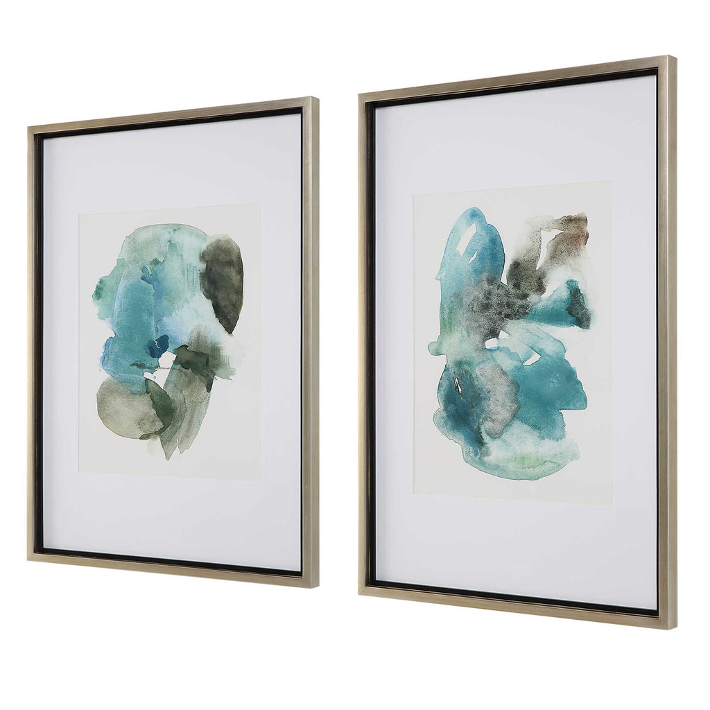 Blueprints Watercolor Prints Set Of 2