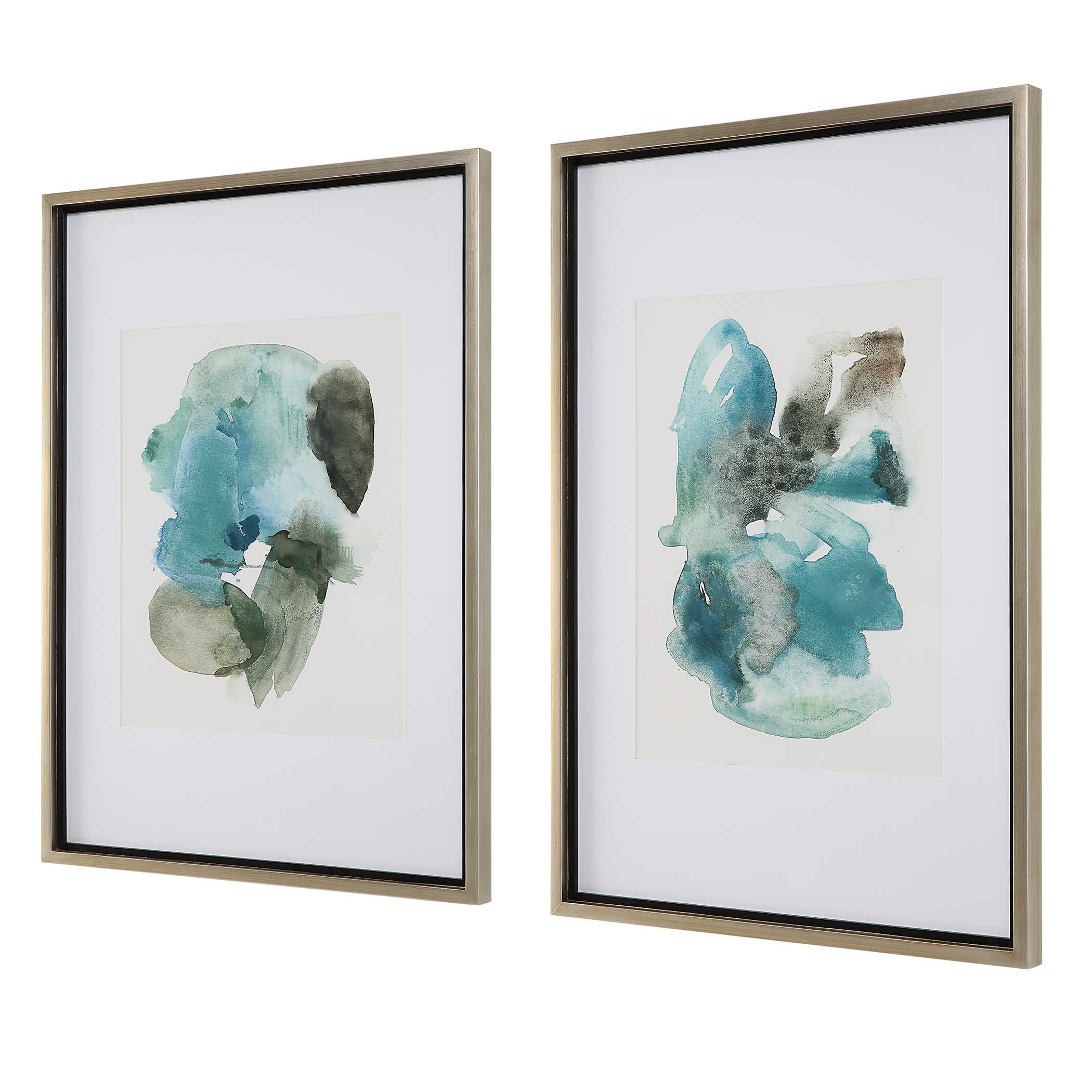 Blueprints Watercolor Prints Set Of 2