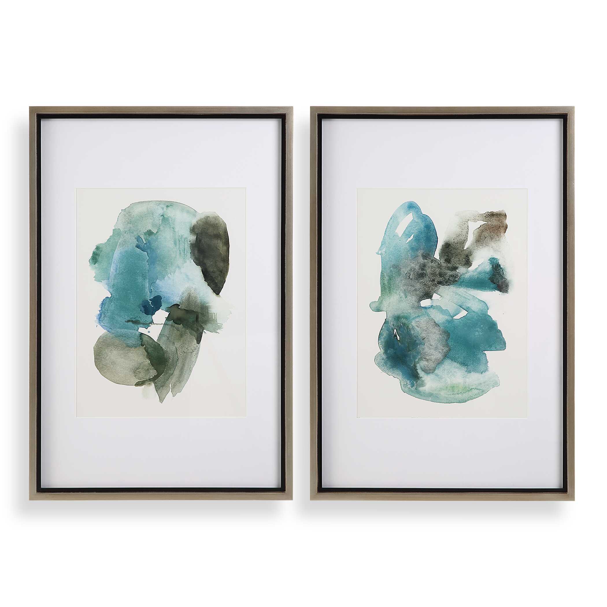 Blueprints Watercolor Prints Set Of 2