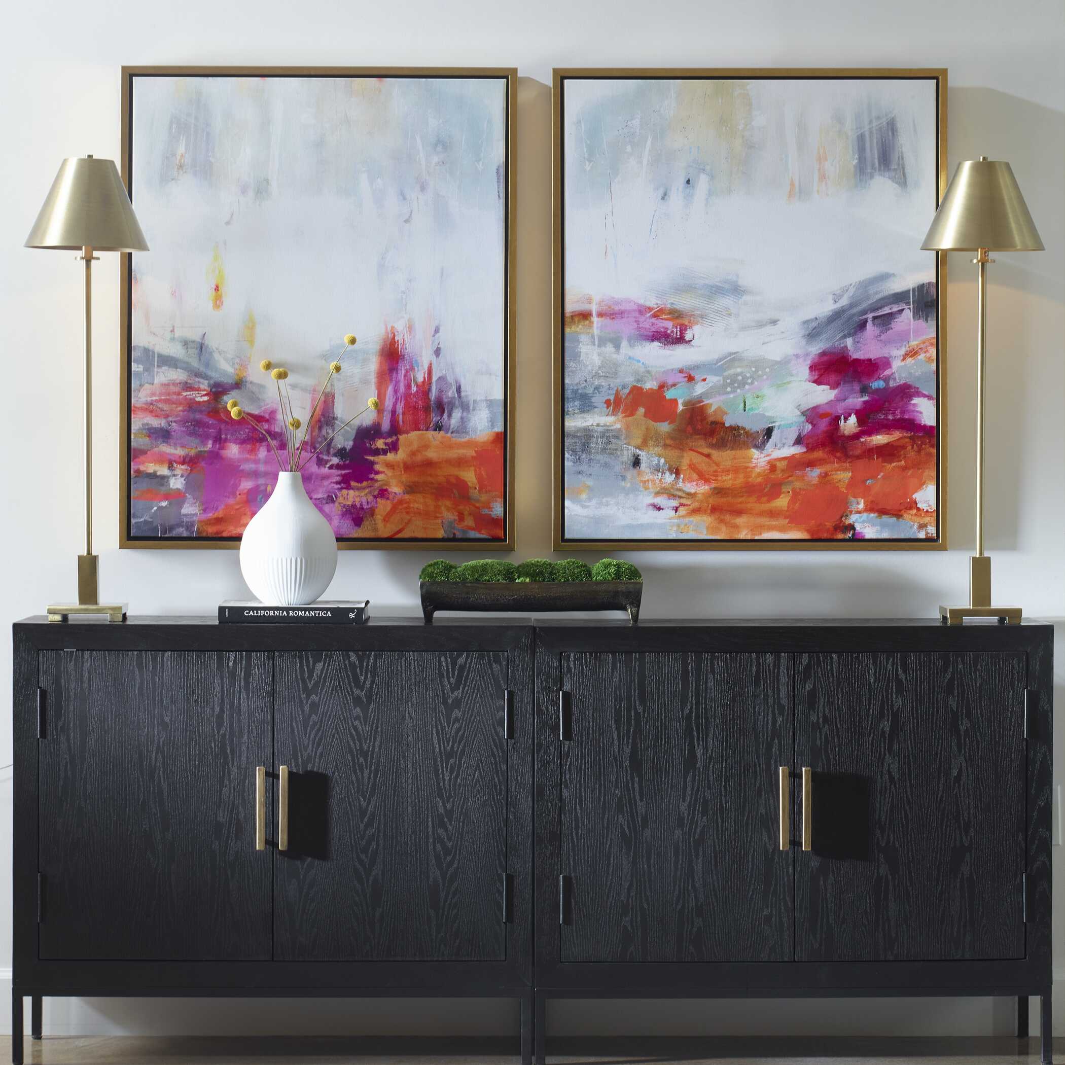 Color Theory Framed Abstract Art Set/2