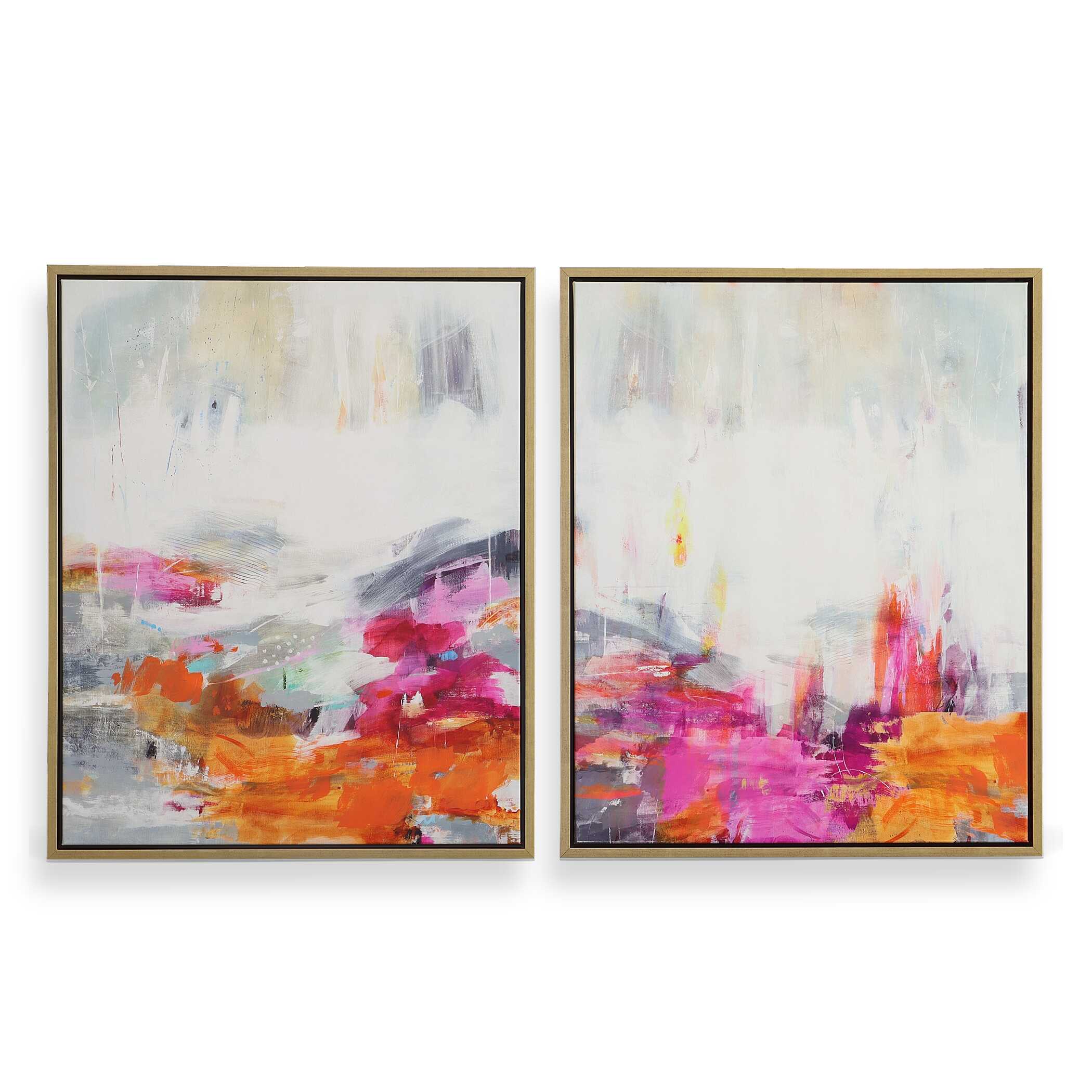 Color Theory Framed Abstract Art Set/2