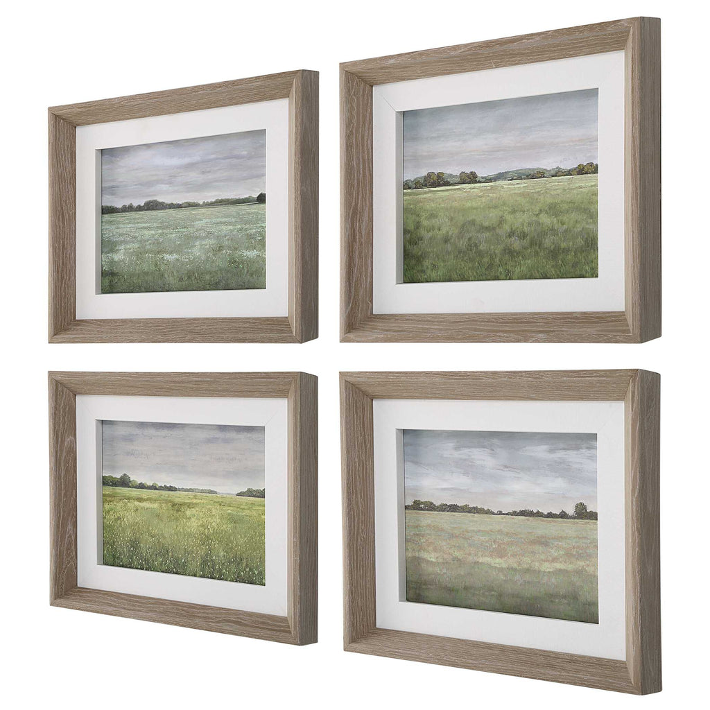 Quiet Meadows Framed Prints Set/4