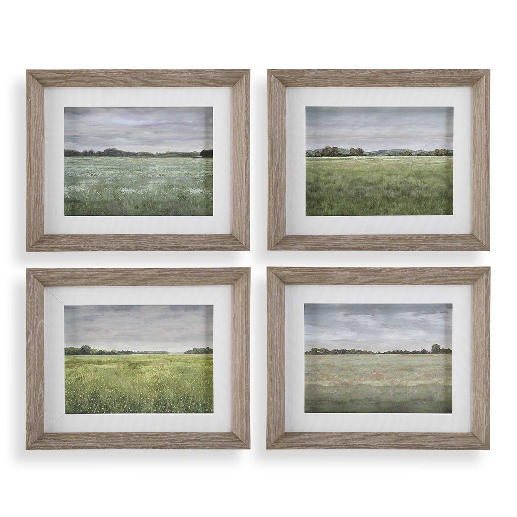 Quiet Meadows Framed Prints Set/4