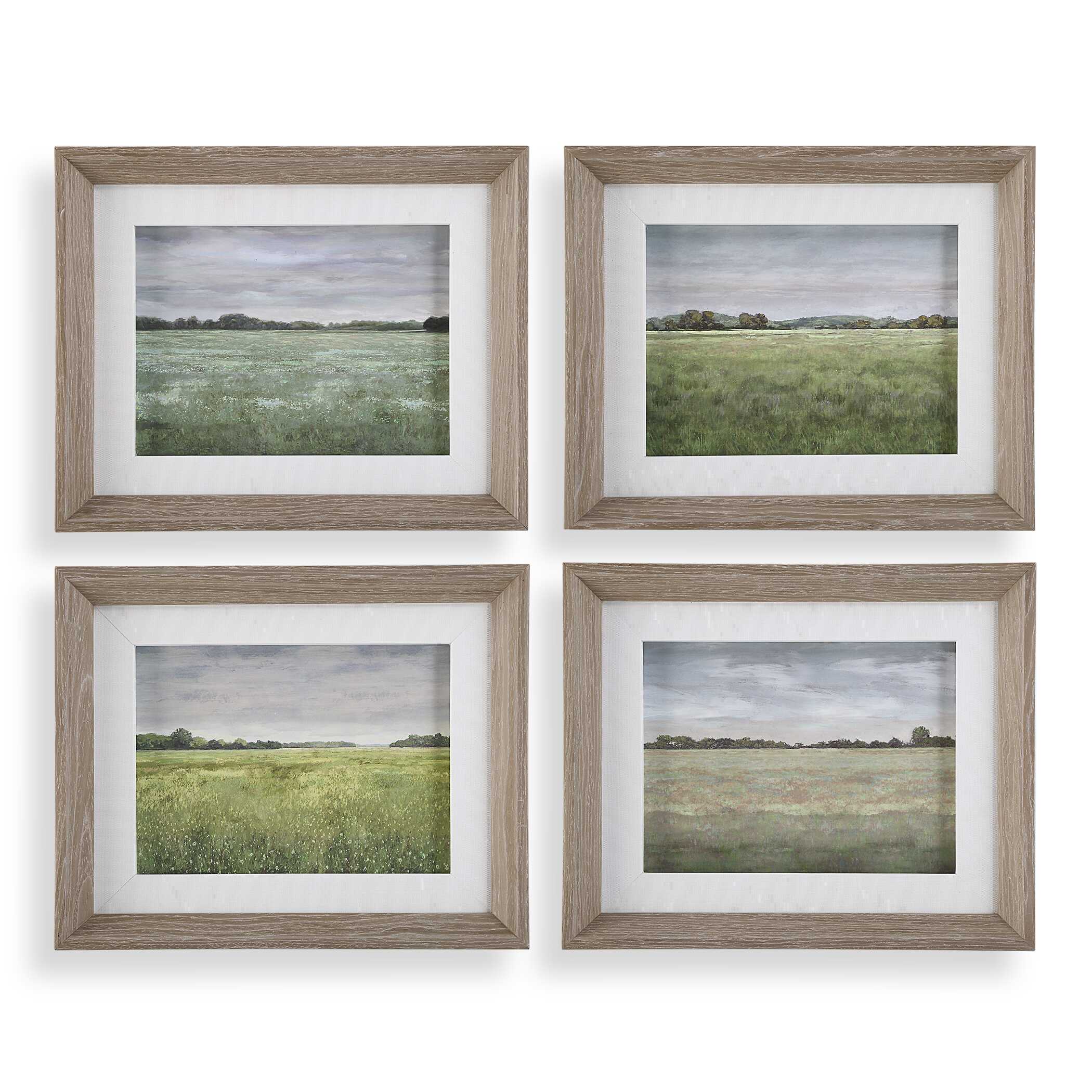 Quiet Meadows Framed Prints Set/4