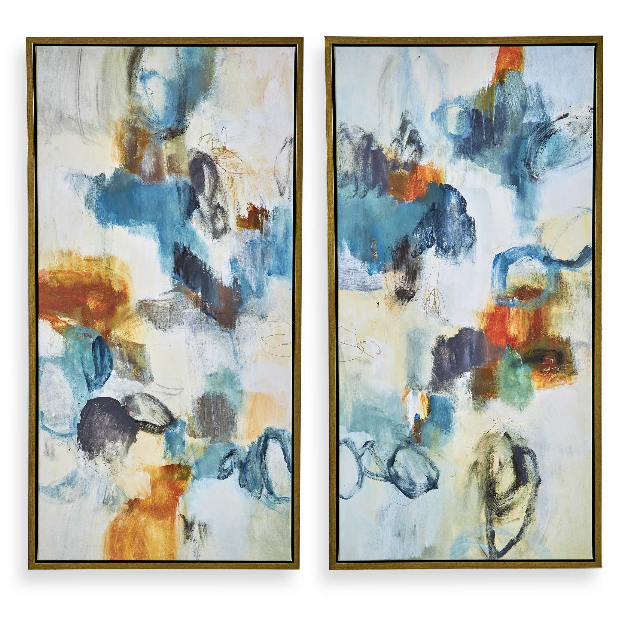 Casual Moments Framed Abstract Art Set/2