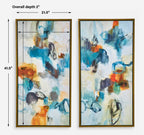 Casual Moments Framed Abstract Art Set/2