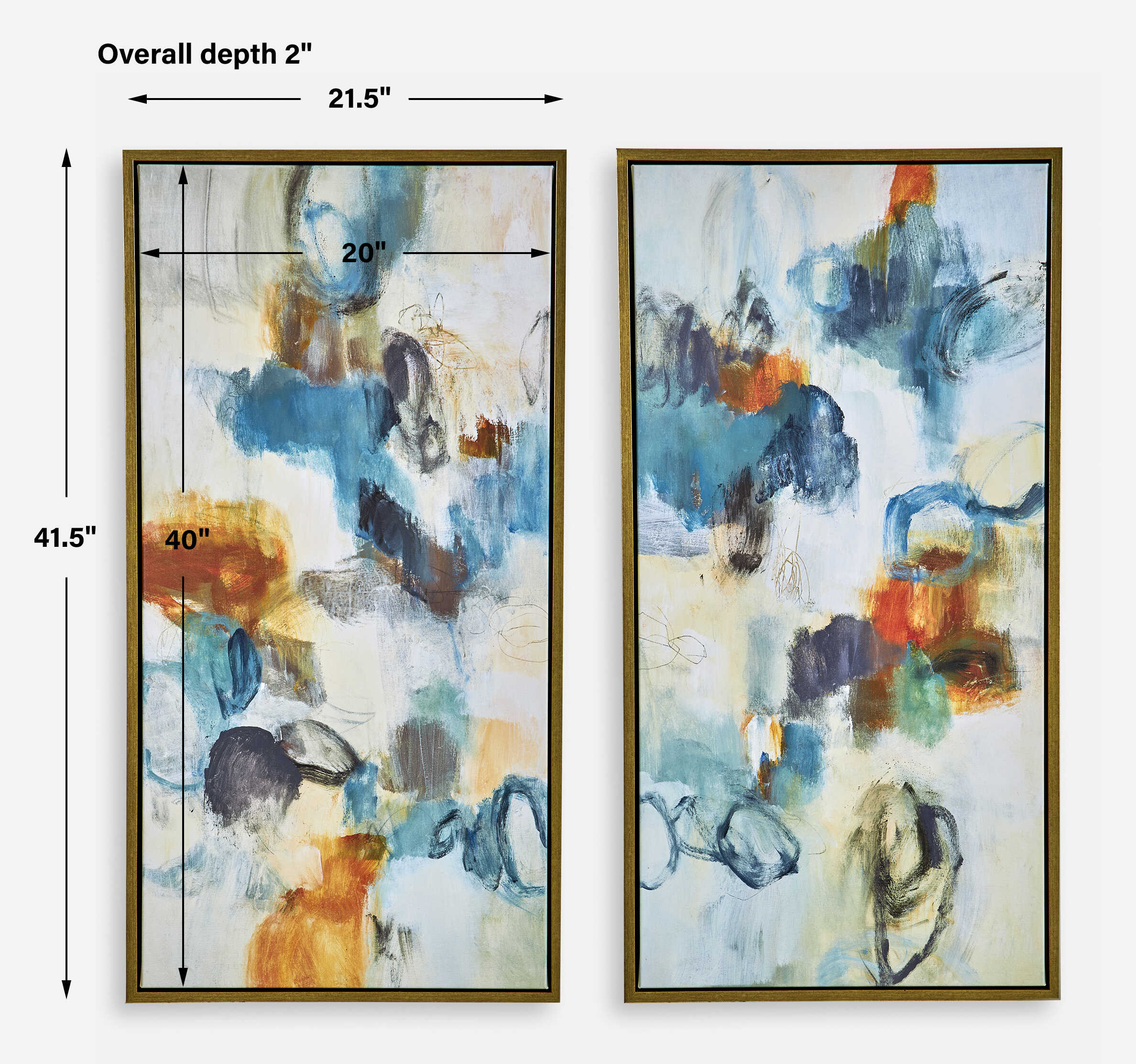 Casual Moments Framed Abstract Art Set/2